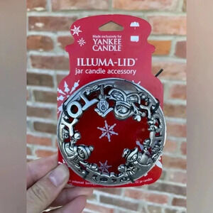 Yankee Candle Illuma-Lid Jar Candle Accessory NEW Snowman Toy Holiday Winter